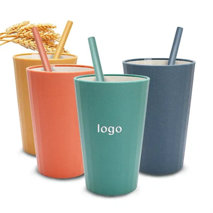 Wheat Straw Cups and Chopsticks Set