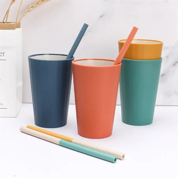 Wheat Straw Cups and Chopsticks Set