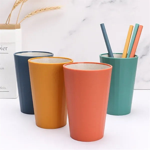 Wheat Straw Cups and Chopsticks Set