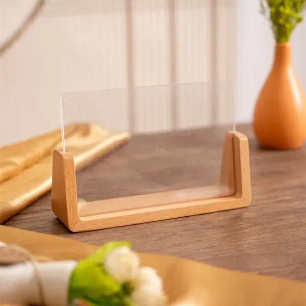 U Shape Transparent Beech Creative Photo Frame