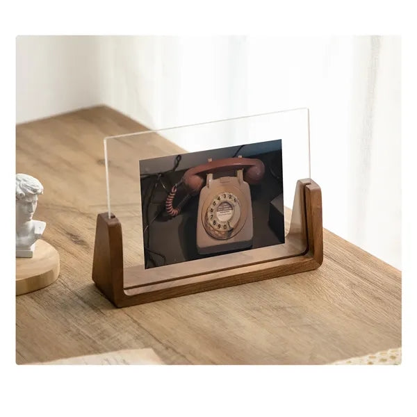 U Shape Transparent Beech Creative Photo Frame