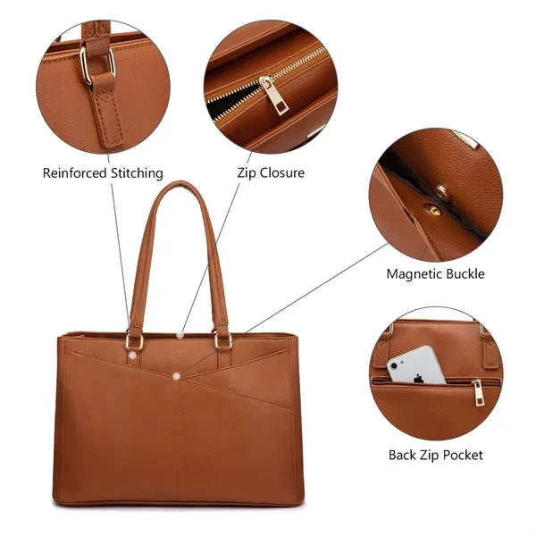 15.6 Inch Laptop Tote Bag for Women