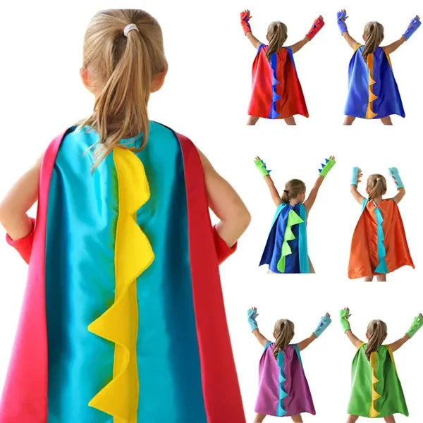 Toddler Cute Dinosaur Dress Up Cape With Arm Cuff