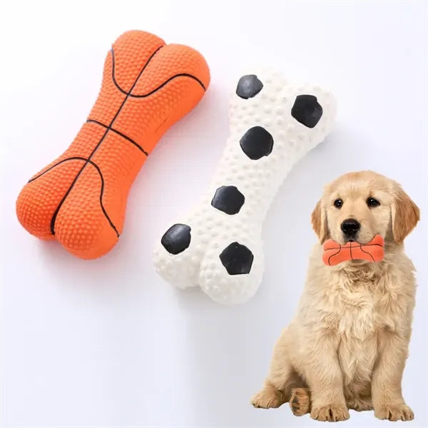 Durable Environmentally Friendly Latex Bone Dog Chew Toys