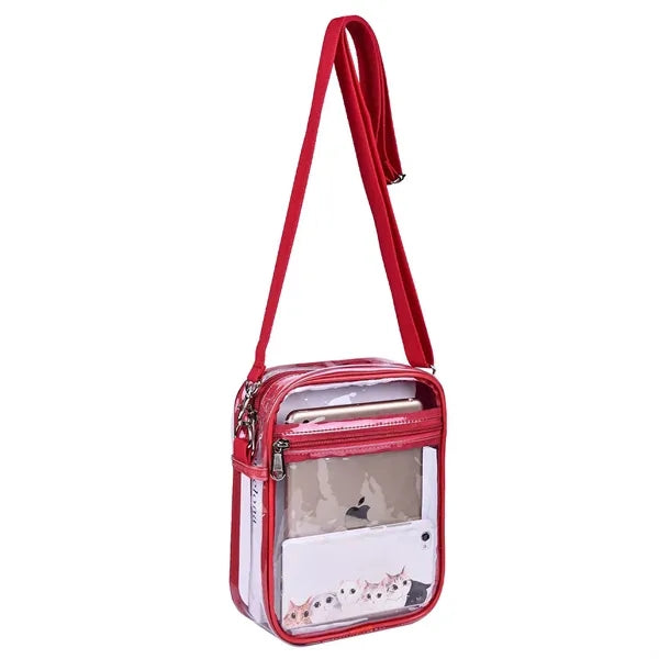 Clear Pvc Crossbody Purse Bag