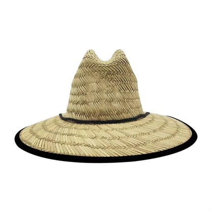 Lifeguard Straw Hat w/ Full Color Underbrim & Patch
