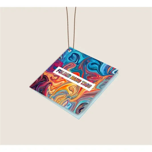 Folded Hang Tags - 6" x 3" (Folds to 3" x 3")