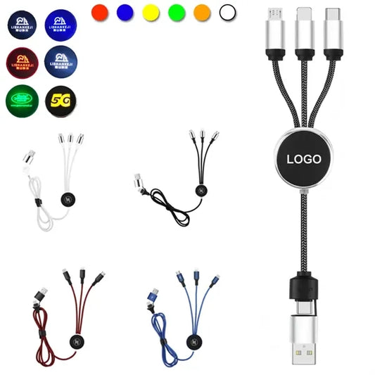 3 in 2 LED LIGHT-UP Charging Cable