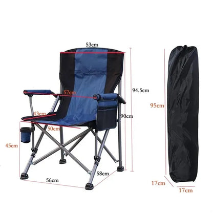 Folding Camping Chair with Cup Holder and Carry Bag