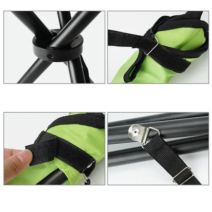 Travel Camping Chair Slacker Tripod Stool with Carry Strap