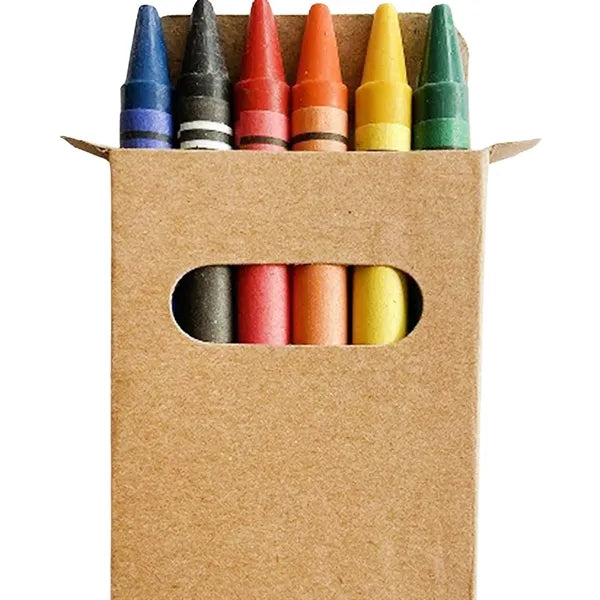 Painted canvas tote bag 6 crayons