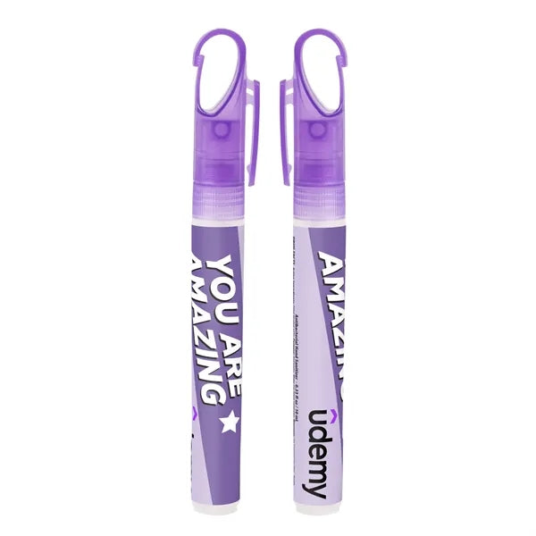 10ml Pocket Hand Sanitizer Spray with Clip Cap