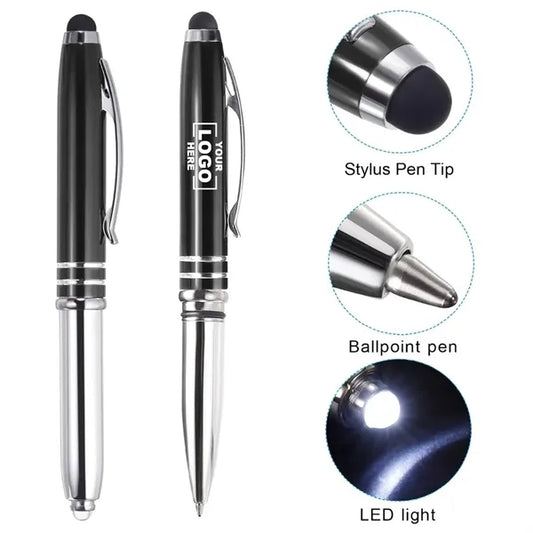 3-in-1 Flashlight Stylus Pen Business Ballpoint