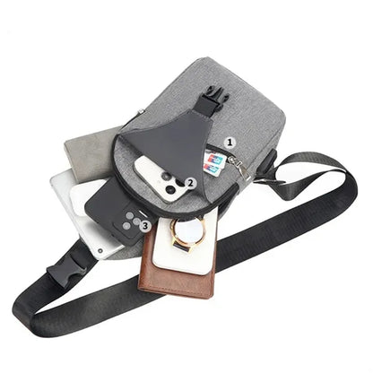 USB Crossbody Shoulder Bag
