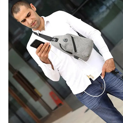 USB Crossbody Shoulder Bag