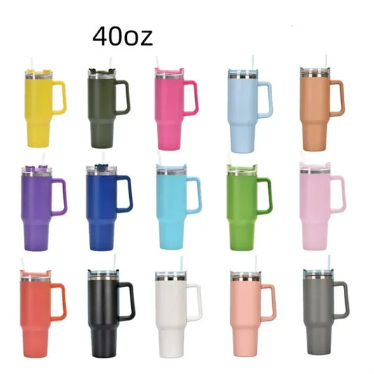 40oz Stainless Steel Tumbler With Handle