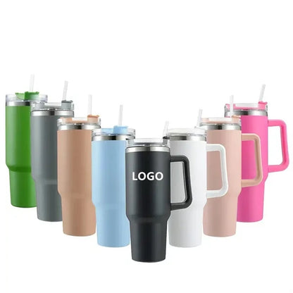 40oz Stainless Steel Tumbler With Handle