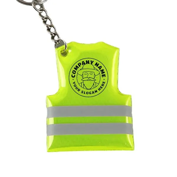 Reflective Safety Vest Keychain