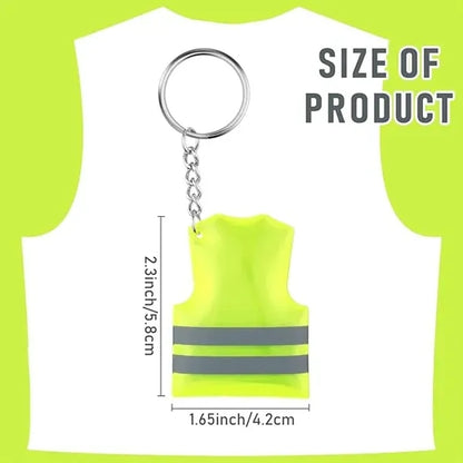 Reflective Safety Vest Keychain