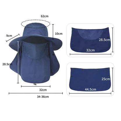 Multifunctional Mask Outdoor UV Resistant Fisherman Hat