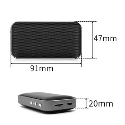 Mini Wireless Smart Portable Black Speaker