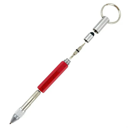 Portable Multi Tool Ruler Ballpoint Pens Keychain