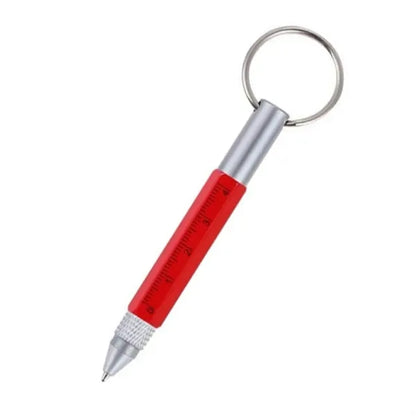 Portable Multi Tool Ruler Ballpoint Pens Keychain