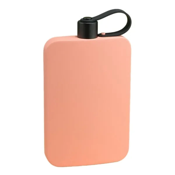 17Oz. Stainless Steel Portable Black Flask Bottle