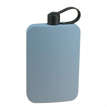 17Oz. Stainless Steel Portable Black Flask Bottle