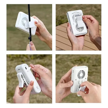 Portable Mini Neck Rechargeable Handheld with Waist Clip Fan