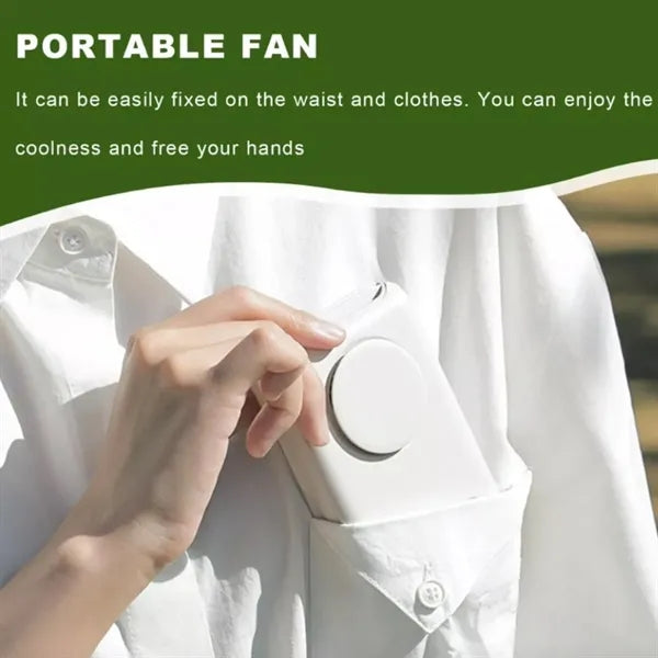Portable Mini Neck Rechargeable Handheld with Waist Clip Fan