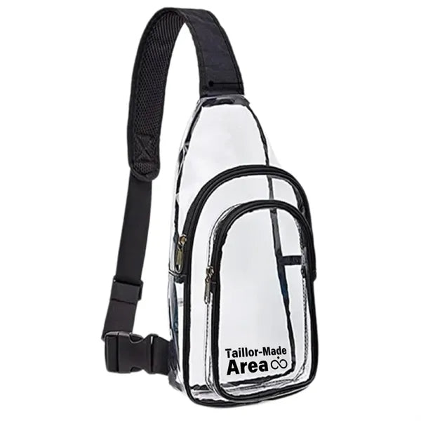 Stadium Approved PVC Crossbody Clear Sling Bag Backpack