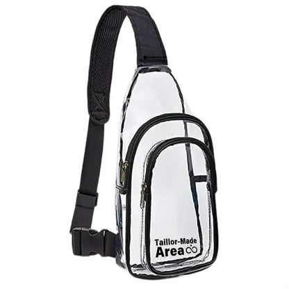 Stadium Approved PVC Crossbody Clear Sling Bag Backpack