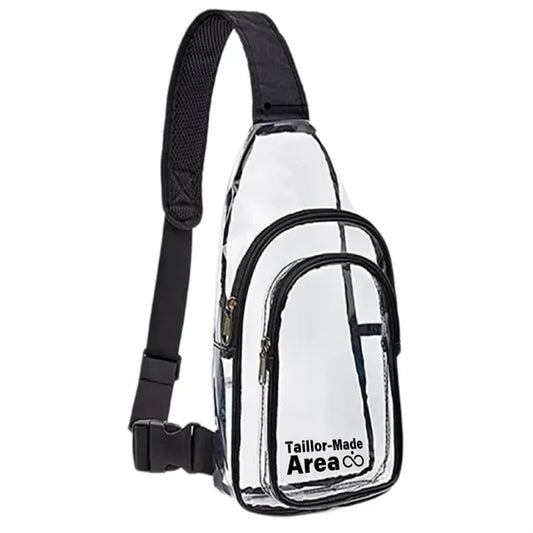 Stadium Approved PVC Crossbody Clear Sling Bag Backpack