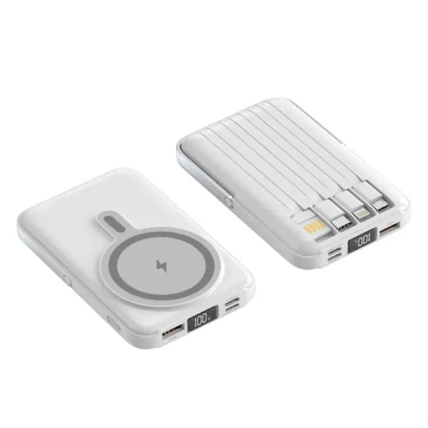 10000mAh 4 Built Cable Portable Charger Wireless Power Bank