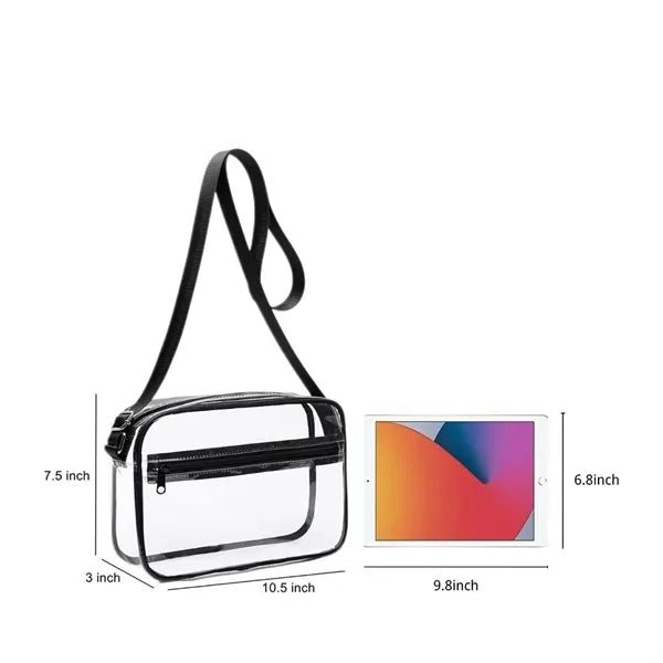 Stadium Approved PVC Crossbody Clear Waist Bag Backpack