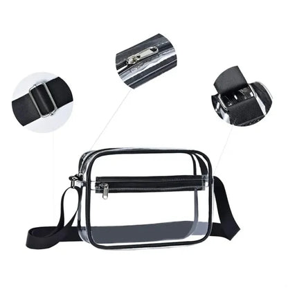 Stadium Approved PVC Crossbody Clear Waist Bag Backpack