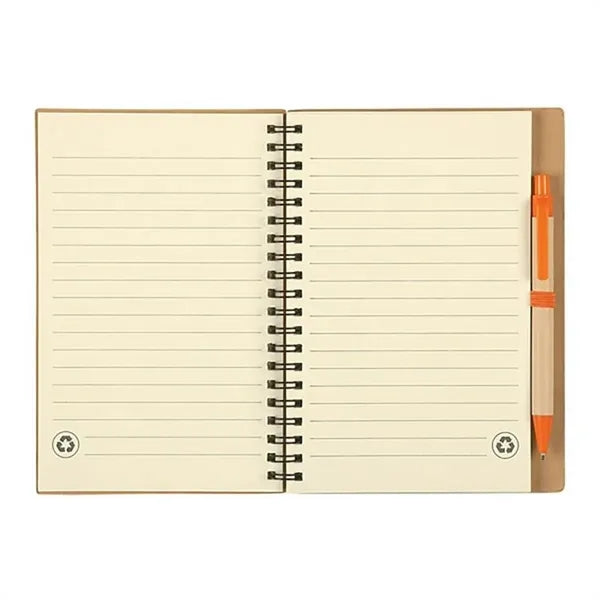 Eco Spiral Notebook w/ Ballpoint Pen
