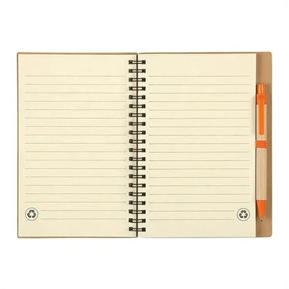 Eco Spiral Notebook w/ Ballpoint Pen