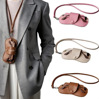 Soft Leather Glasses Sunglasses Storage Bag