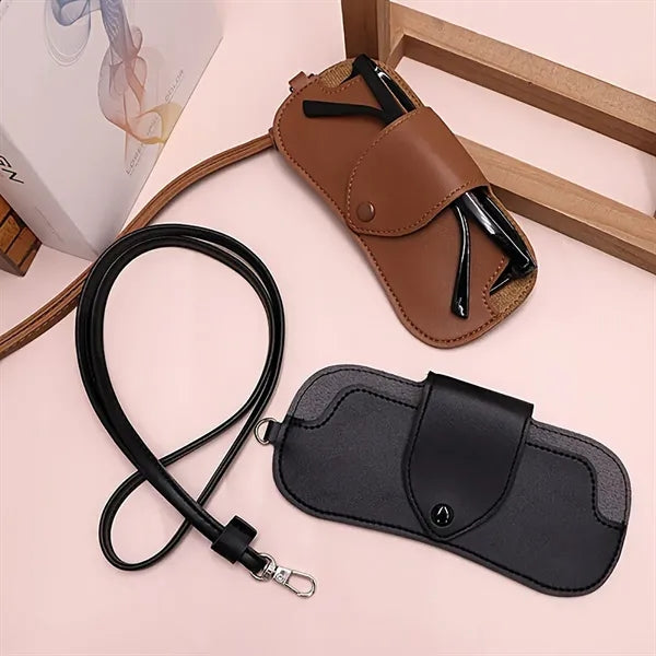 Soft Leather Glasses Sunglasses Storage Bag