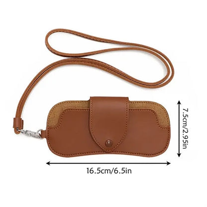 Soft Leather Glasses Sunglasses Storage Bag
