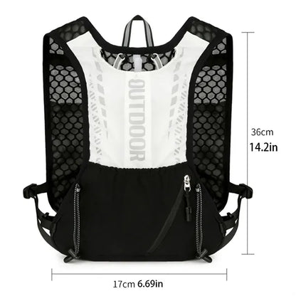 Lightweight Running Vest Reflective Outdoors Hydration Pack