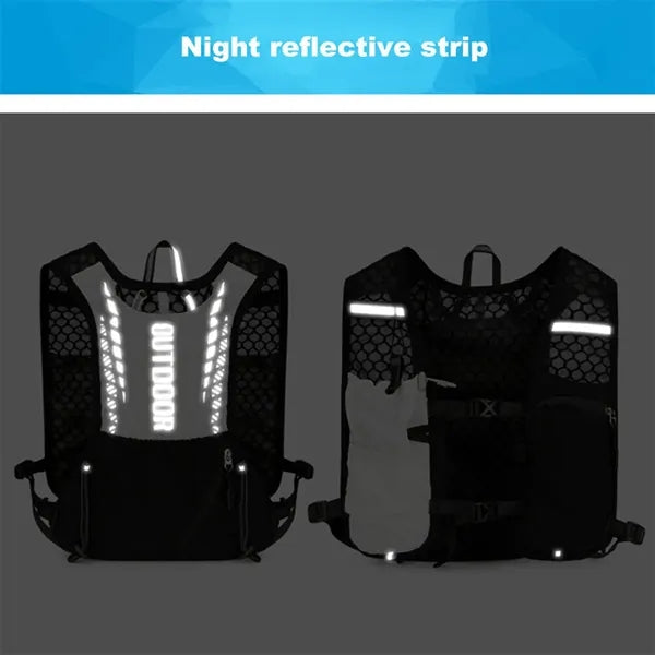 Lightweight Running Vest Reflective Outdoors Hydration Pack