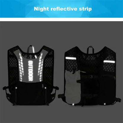Lightweight Running Vest Reflective Outdoors Hydration Pack