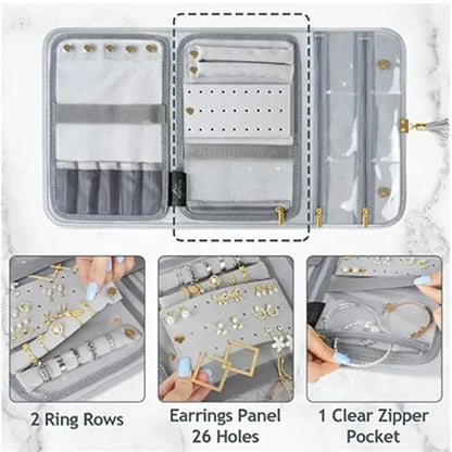 Travel Jewelry Organizer Case