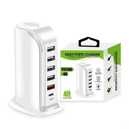 6 in 1 Charger Block