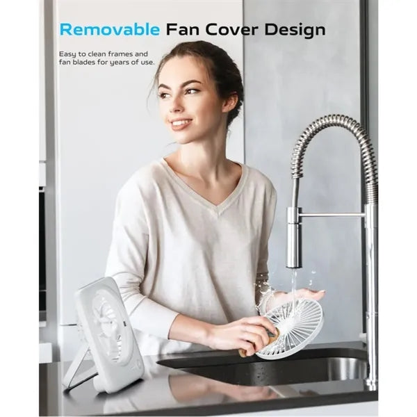 3000mAh Rechargeable Fan with Power Bank