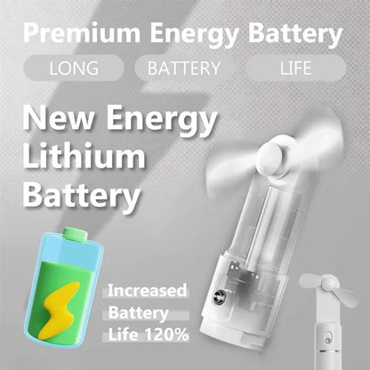 USB Rechargeable Handheld Pocket Fan