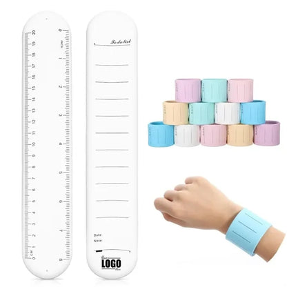 Silicone Slap Memo Wristband